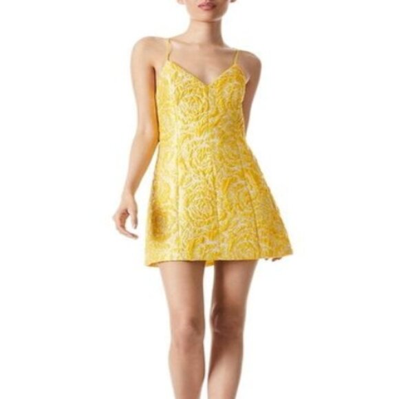 NWOT Alice + Olivia Tayla Structured Cloqué-Jacquard Lantern Mini Dress $450 - Picture 12 of 14